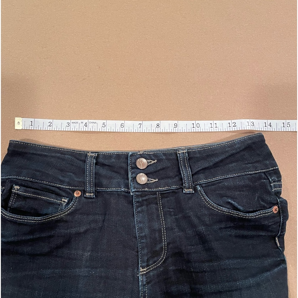 Paige Hidden Hills Flare Bootcut Dark Wash Jeans - Size 27 - Picture 12 of 13